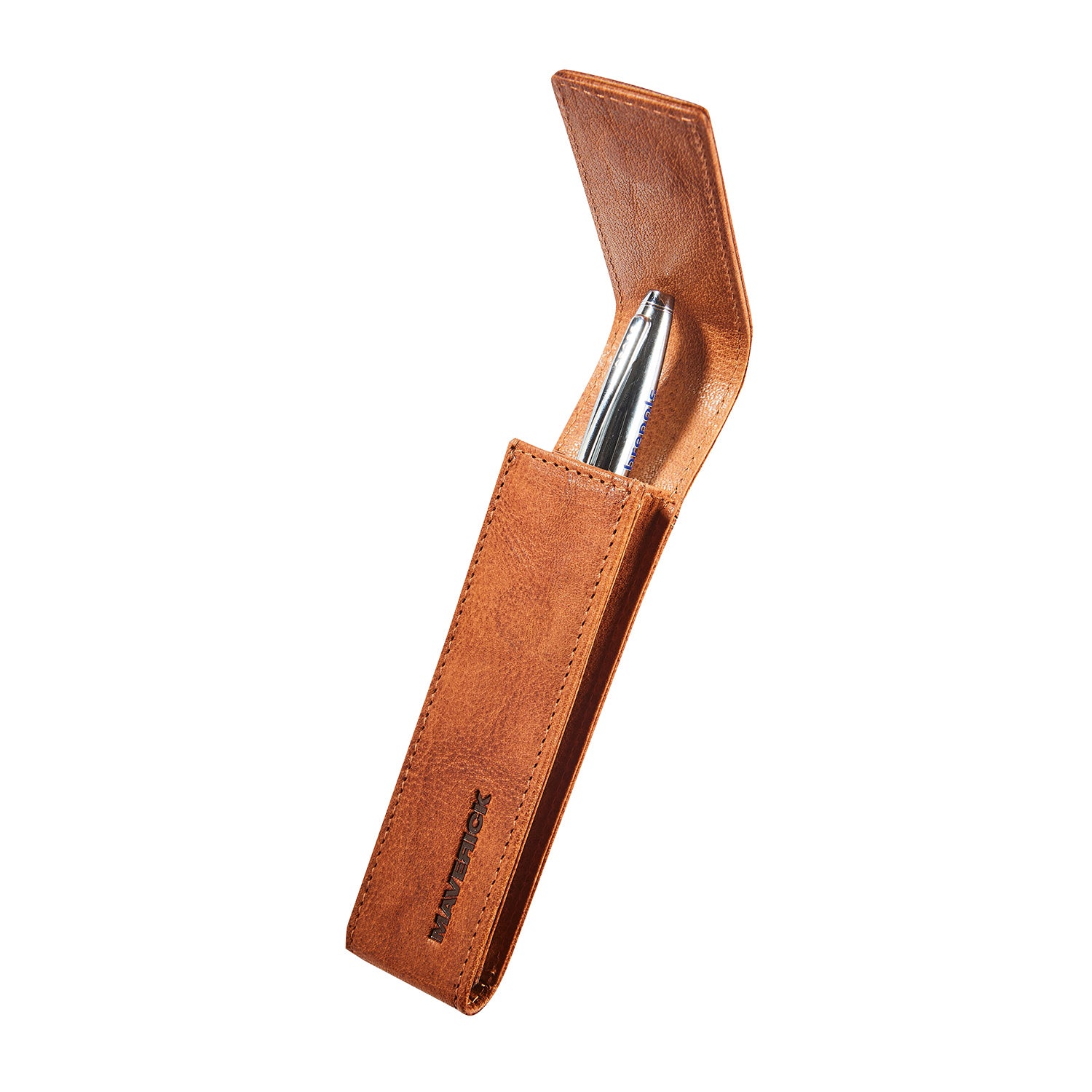 Maverick Stiftetui Rough Gear in Farbe Cognac