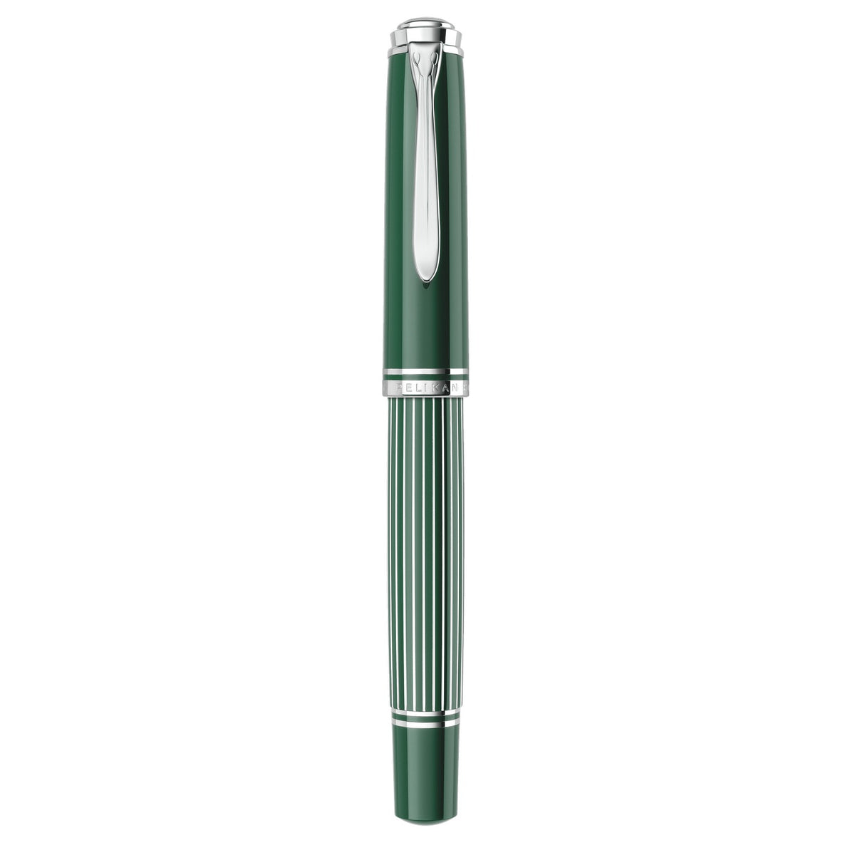 Pelikan Souverän M815 Metal Striped Green – geschlossener Füllhalter
