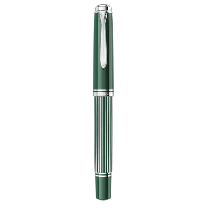 Pelikan Souverän M815 Metal Striped Green – geschlossener Füllhalter