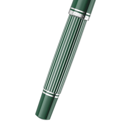 Pelikan Souverän M815 Metal Striped Green – Metallstreifen am Schaft