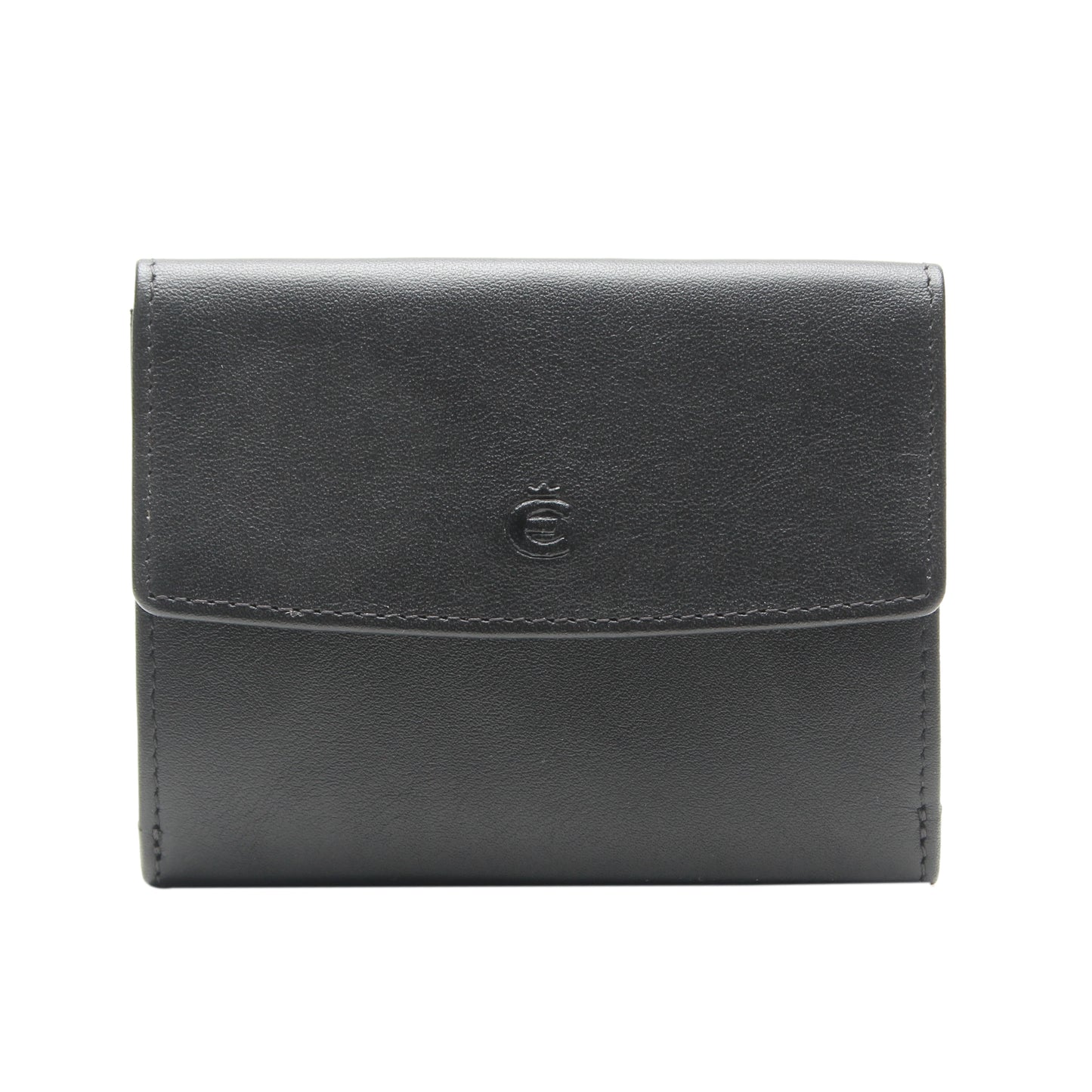 Esquire Geldbörse LOGO 0018 10 Schwarz | Echtes Leder