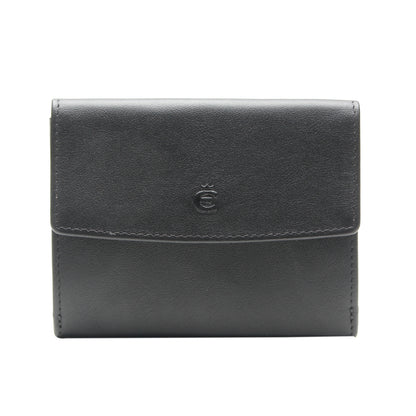 Esquire Geldbörse LOGO 0018 10 Schwarz | Echtes Leder