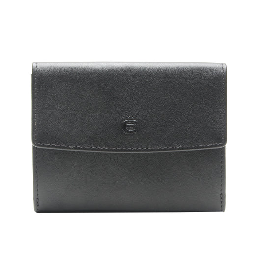 Esquire Geldbörse LOGO 0018 10 Schwarz | Echtes Leder