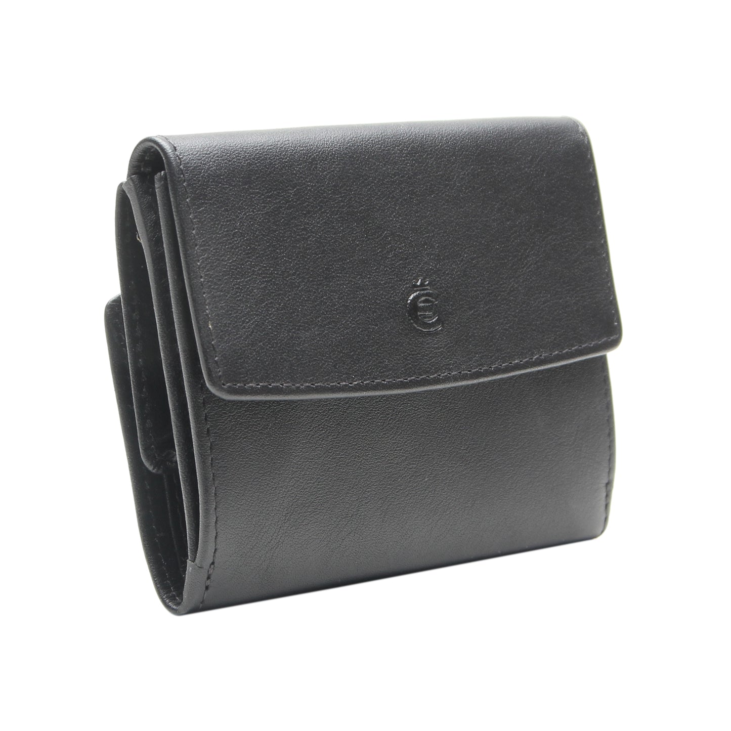 Esquire Geldbörse LOGO 0018 10 Schwarz | Echtes Leder