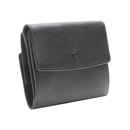 Esquire Geldbörse LOGO 0018 10 Schwarz | Echtes Leder