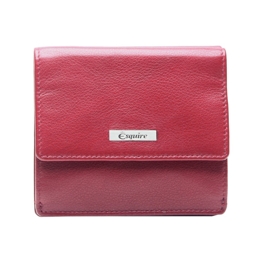Esquire Damenbörse COMFORT 0038 28 Rot | Echtes Leder