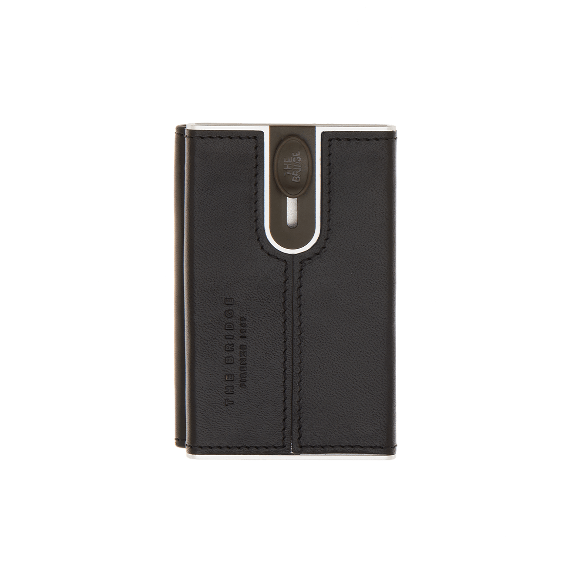 The Bridge Kreditkartenetui Story Uomo 01489001 Schwarz | Echtes Leder