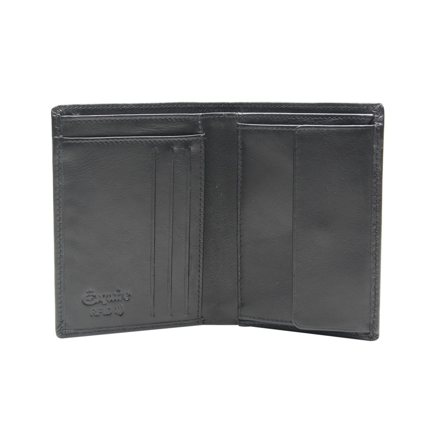 Esquire Geldbörse SLIM 0457 11 Schwarz | Echtes Leder