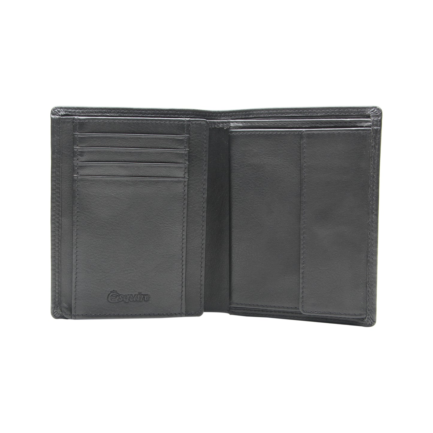 Esquire Geldbörse DUO 0464 59 Schwarz | Echtes Leder