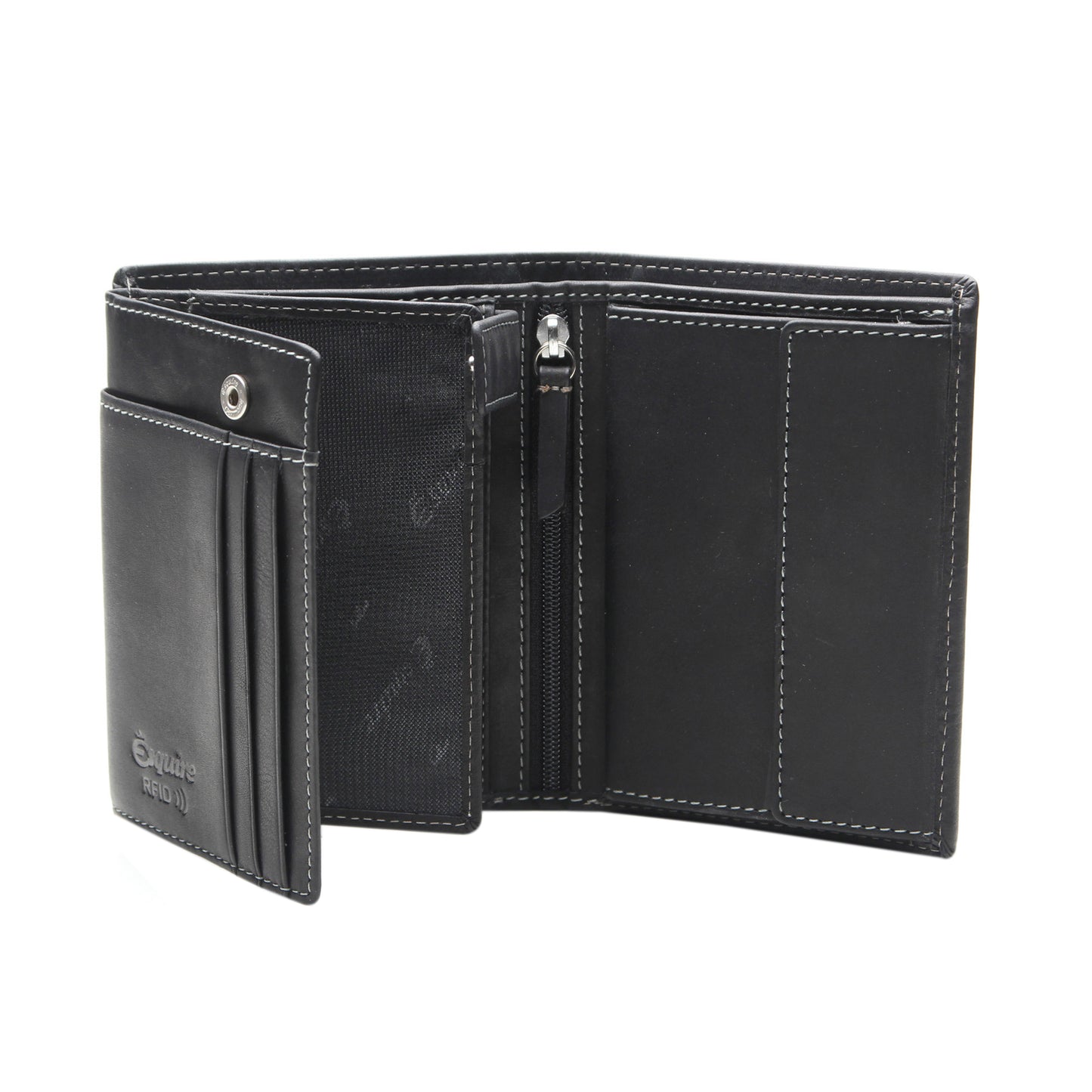 Esquire Geldbörse DALLAS 0484 08 Schwarz | Echtes Leder