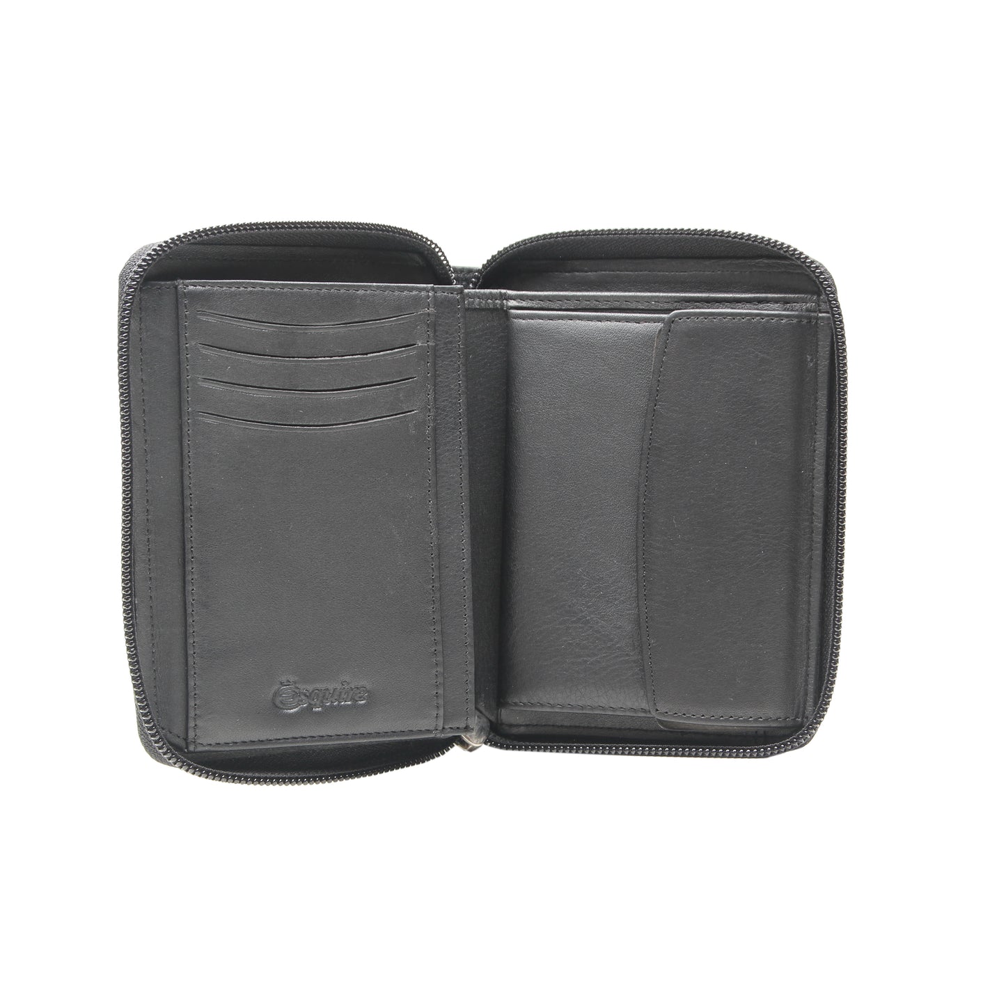 Esquire Geldbörse DUO 0956 59 Schwarz | Echtes Leder