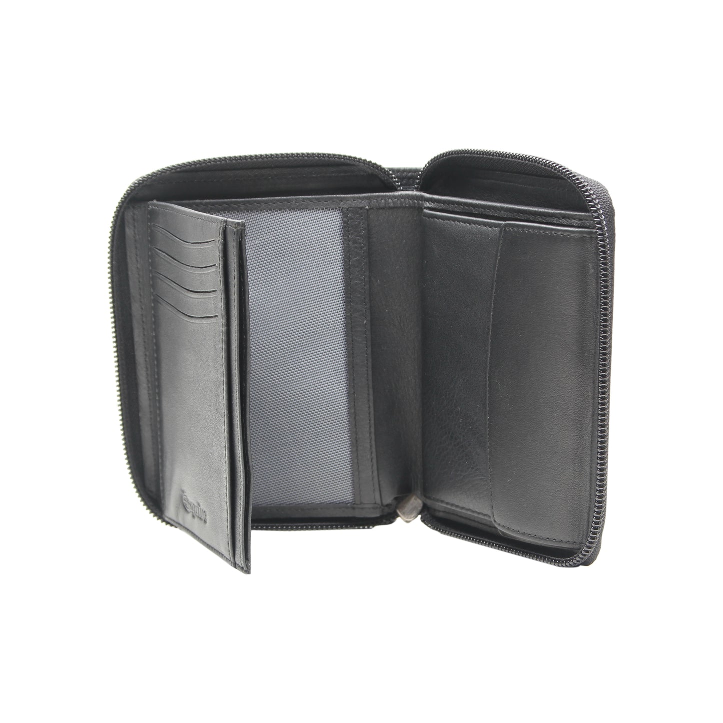Esquire Geldbörse DUO 0956 59 Schwarz | Echtes Leder