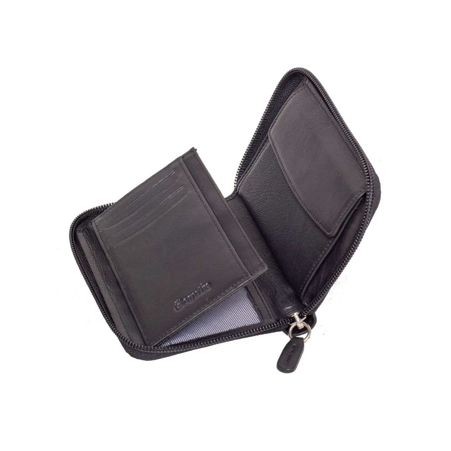 Esquire Geldbörse DUO 0956 59 Schwarz | Echtes Leder