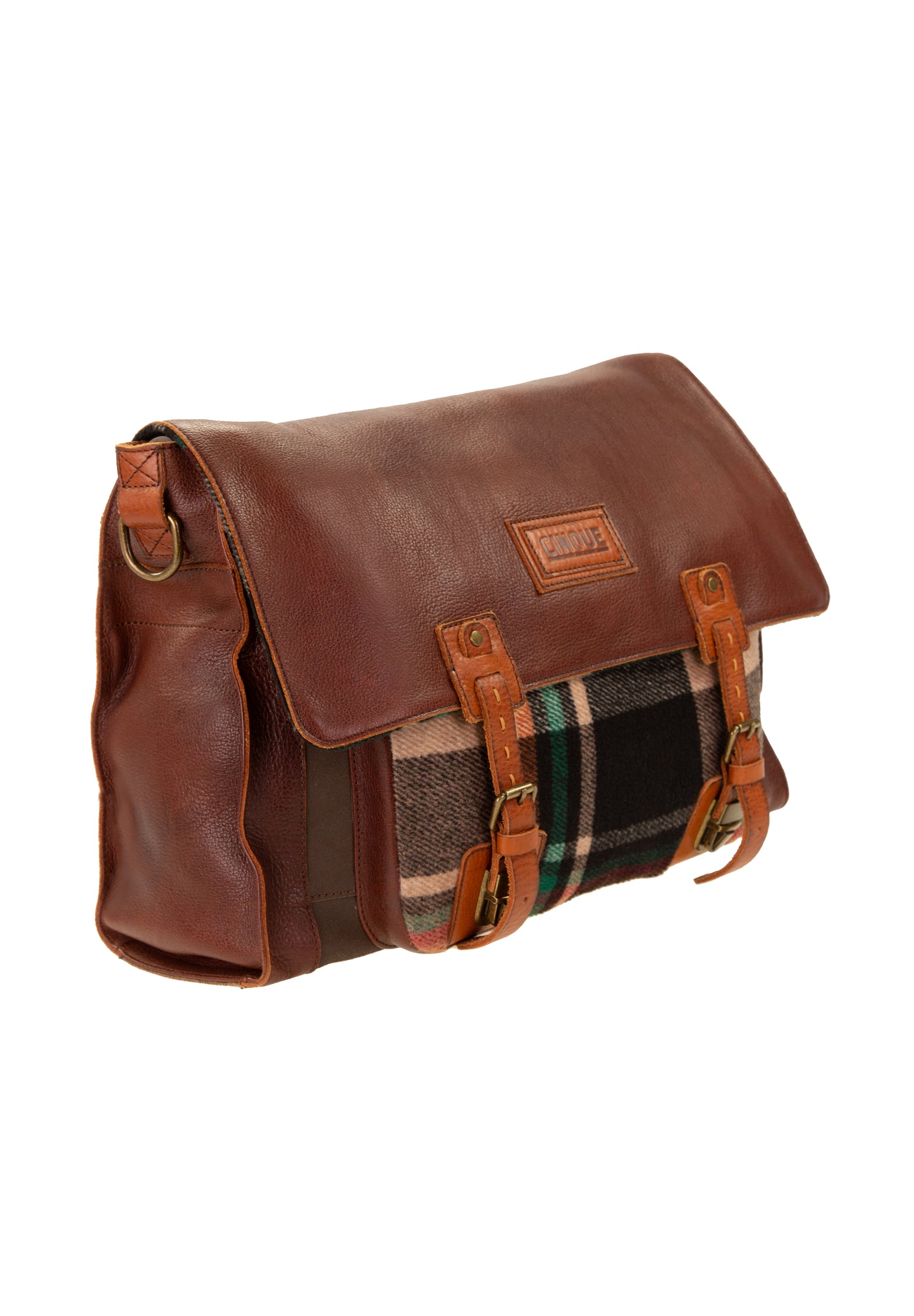 Cinque Umhängetasche SALVATORE Cognac | Echtes Leder
