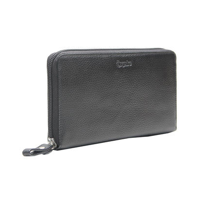 Esquire Damenbörse PRIMAVERA Schwarz Lang 19610500 | Echtes Leder