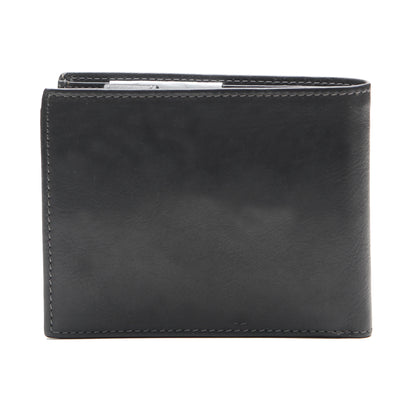 Esquire Geldbörse DALLAS 12 cm Schwarz | Echtes Leder