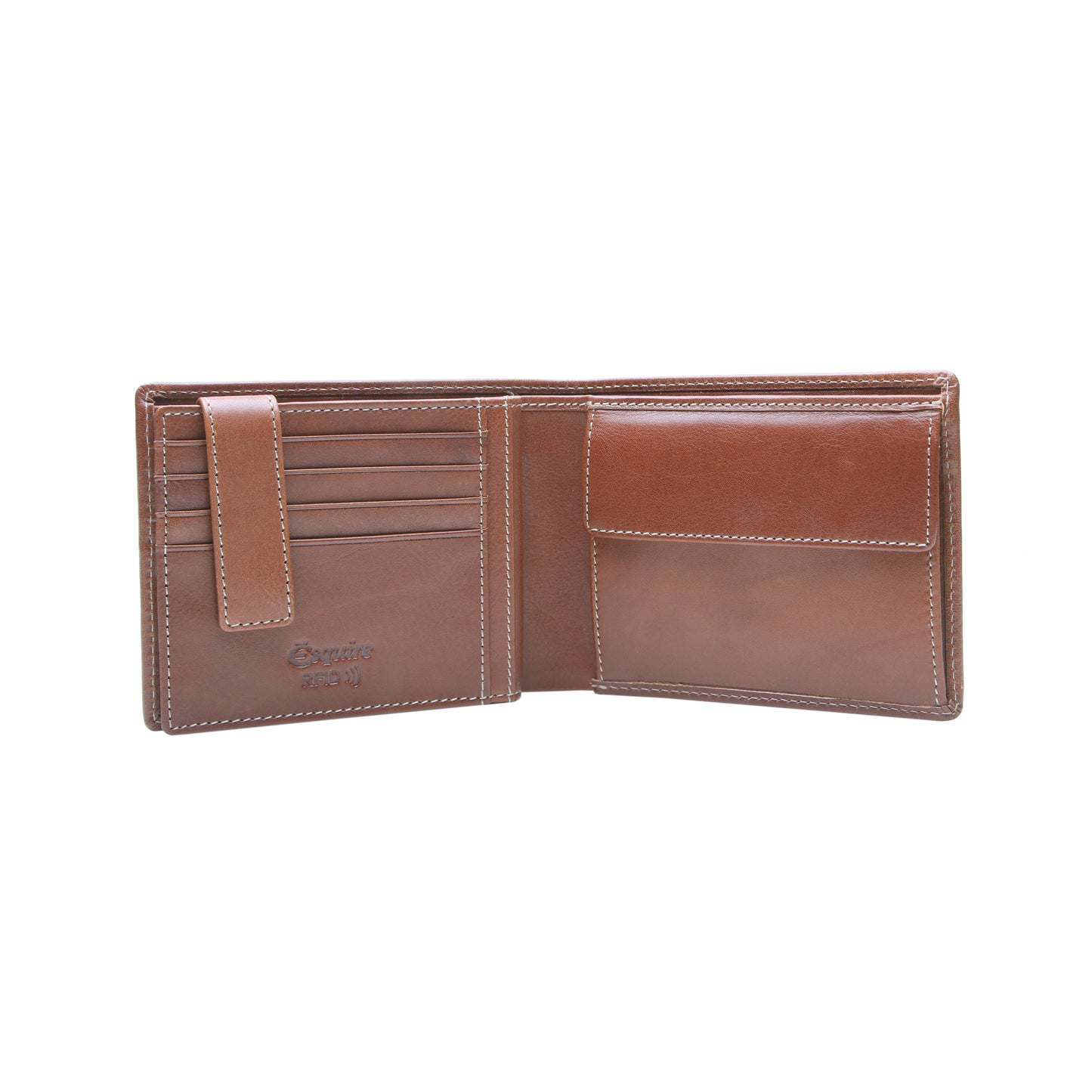 Esquire Geldbörse DENVER Cognac | Echtes Leder