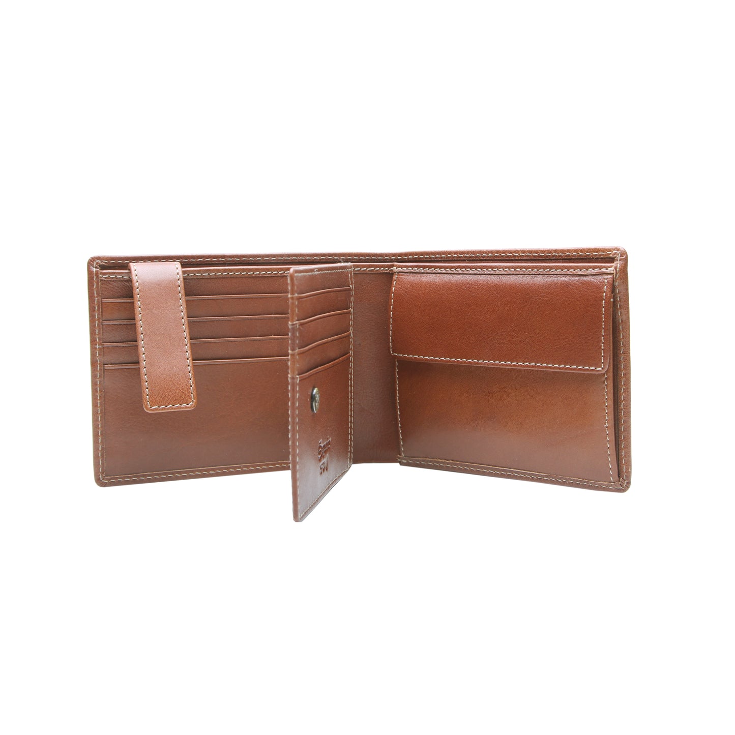 Esquire Geldbörse DENVER Cognac | Echtes Leder