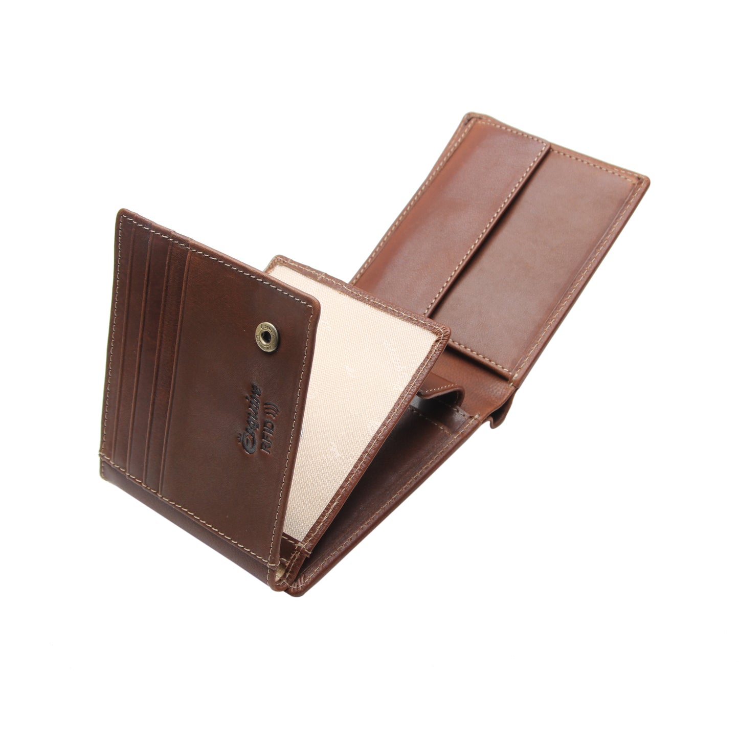 Esquire Geldbörse DENVER Cognac | Echtes Leder