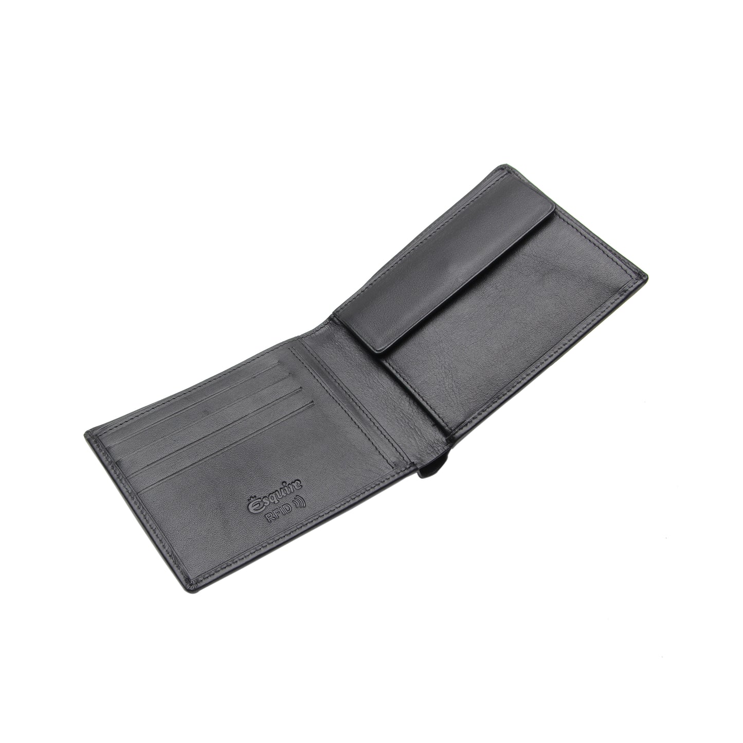 Esquire Geldbörse SLIM 2297 11 Schwarz | Echtes Leder