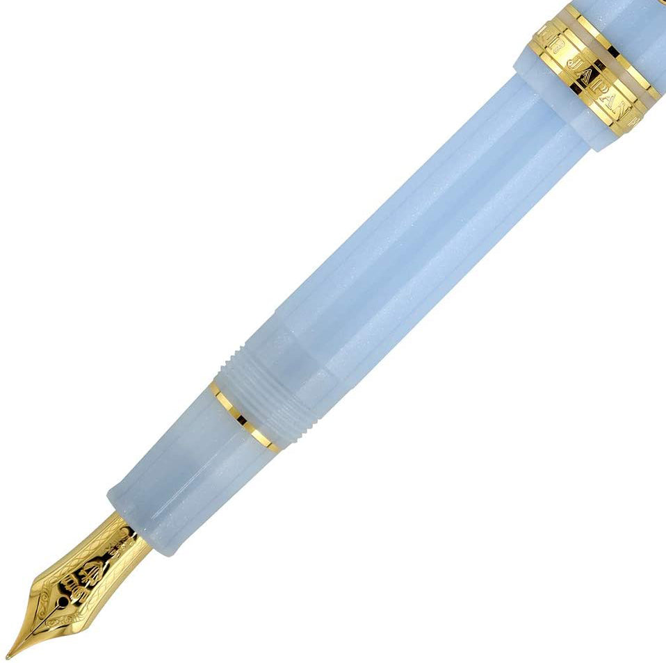 Sailor Füllfederhalter PROFESSIONAL GEAR SLIM Grateful Crane Light Blue Lamé