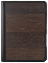 Lade das Bild in den Galerie-Viewer, Sebastian Sturm Schreibmappe SAM A5 | Echtes Holz Räuchereiche und schwarzes Leder
