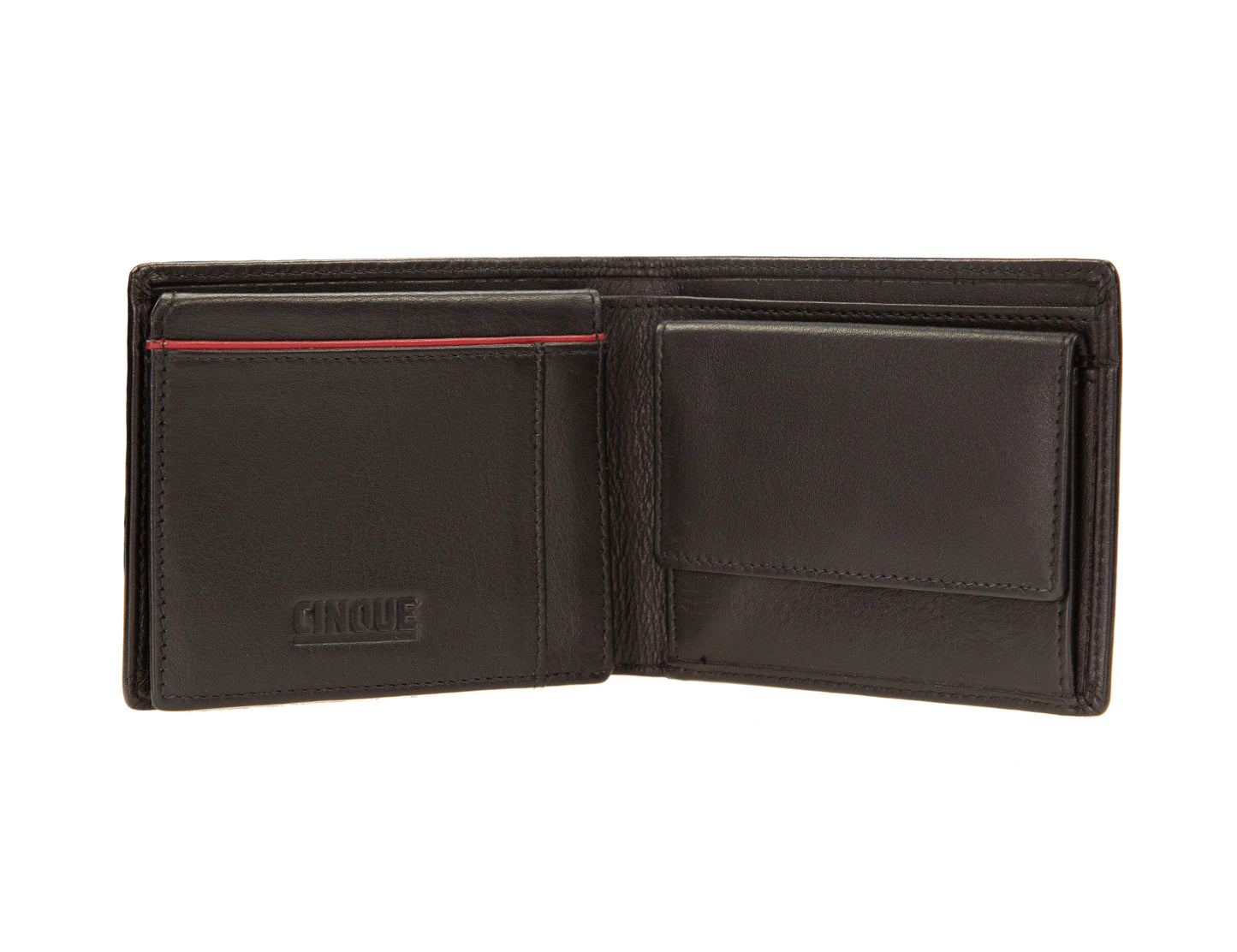 Cinque Minibörse MINA Schwarz | Echtes Leder
