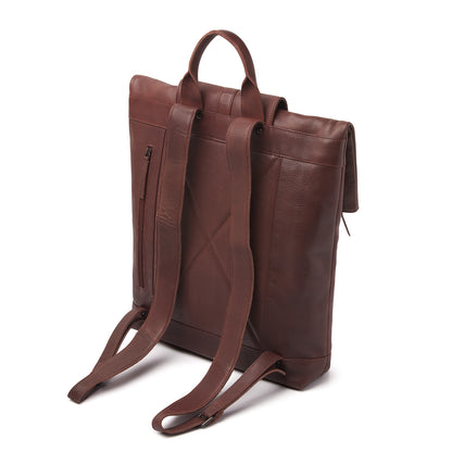dR Amsterdam Rucksack TAMPA Brown 933576 | Echtes Leder