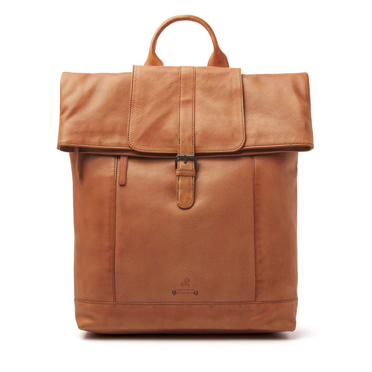 dR Amsterdam Rucksack TAMPA Camel 933576 | Echtes Leder