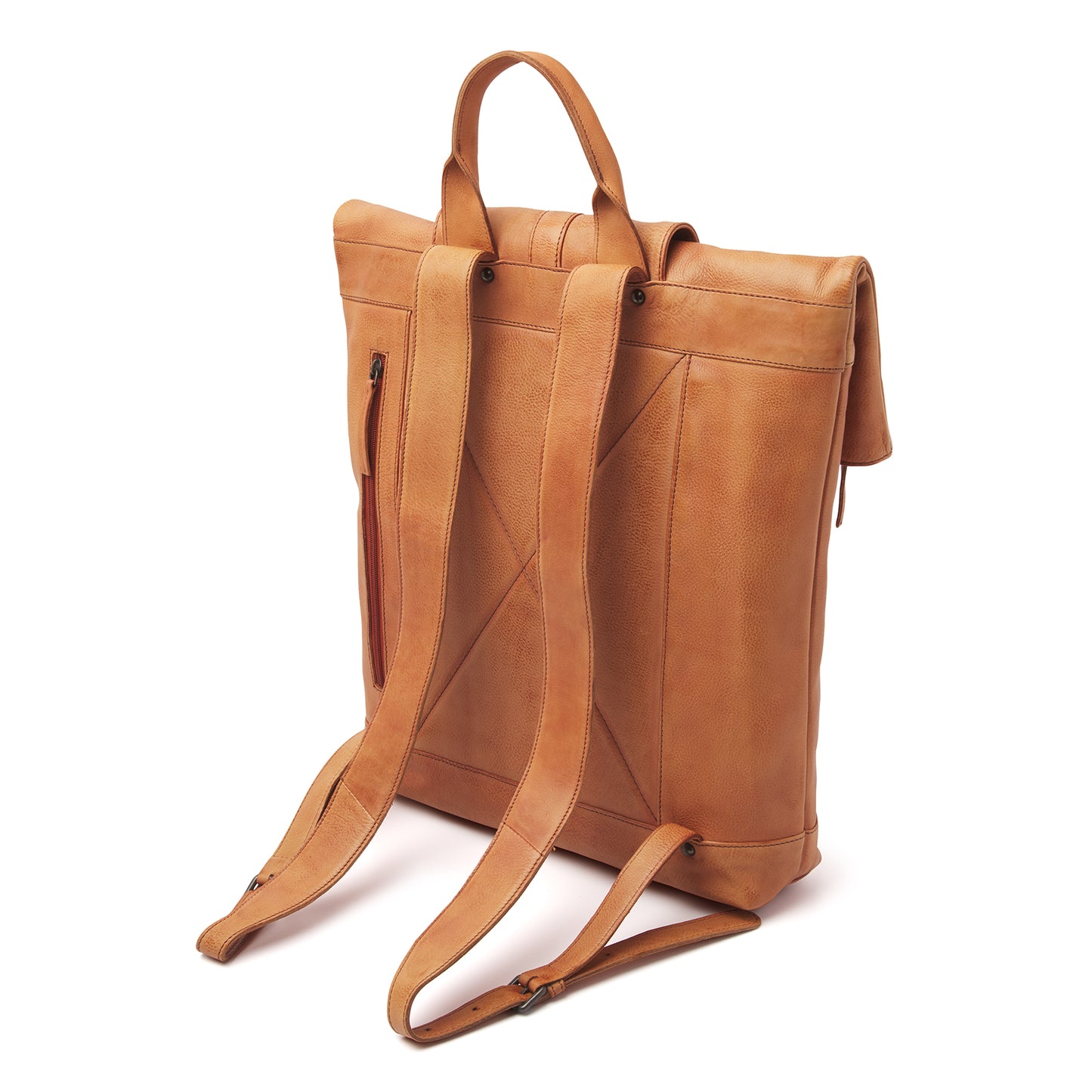 dR Amsterdam Rucksack TAMPA Camel 933576 | Echtes Leder
