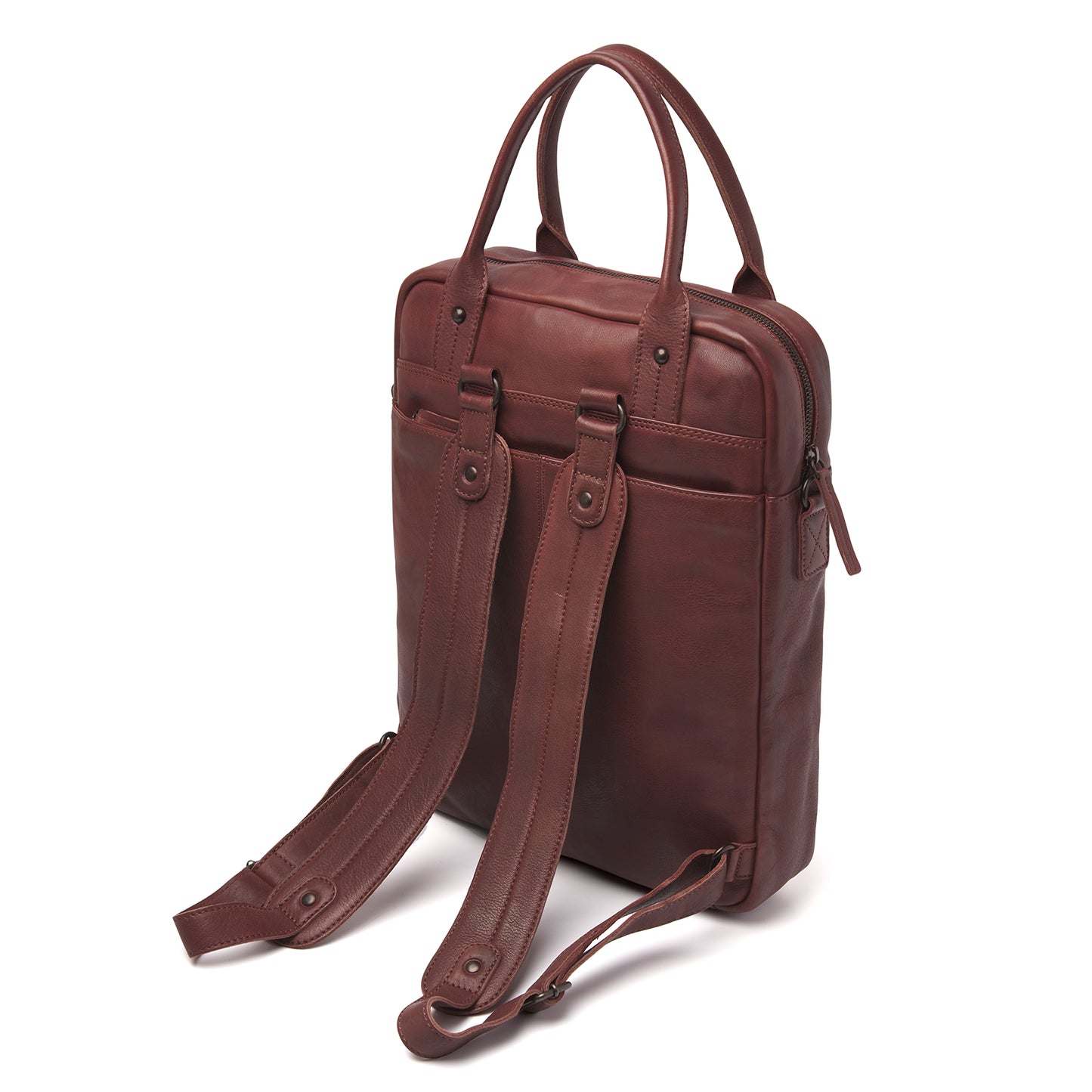dR Amsterdam Rucksack TAMPA Brown 933578 | Echtes Leder