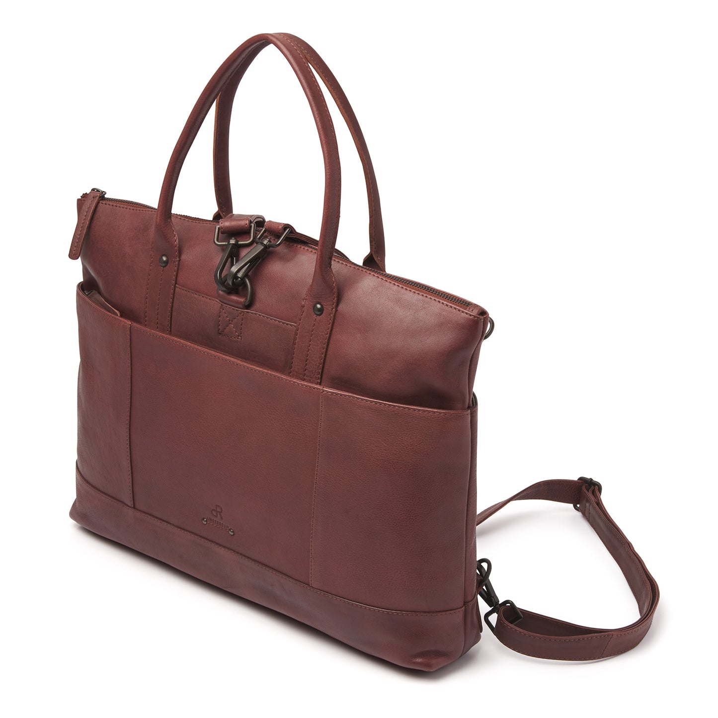 dR Amsterdam Aktentasche TAMPA Brown 933579 | Echtes Leder