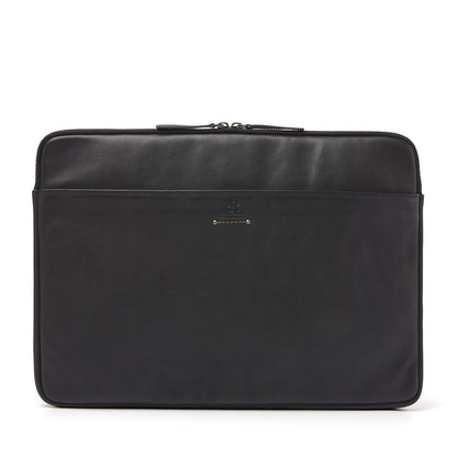 dR Amsterdam Laptop Sleeve TAMPA Black 933580 | Echtes Leder