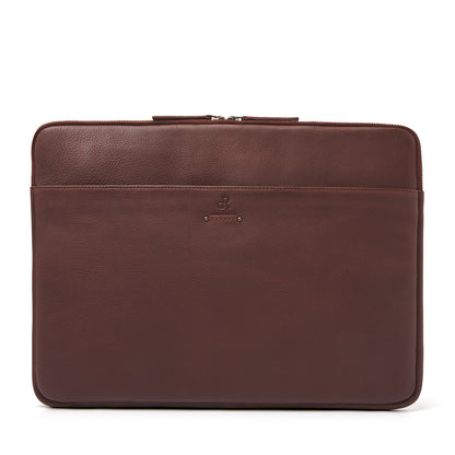 dR Amsterdam Laptop Sleeve TAMPA Brown 933580 | Echtes Leder