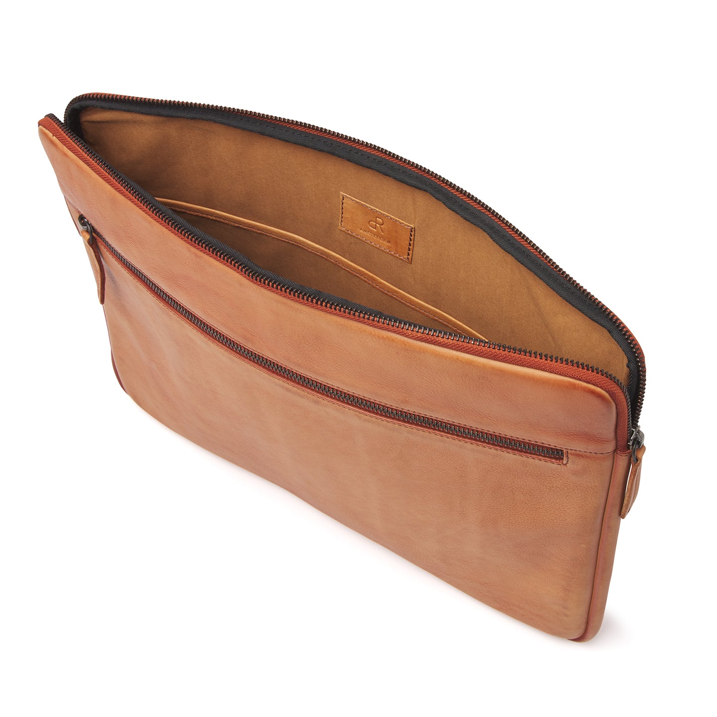 dR Amsterdam Laptop Sleeve TAMPA Camel 933580 | Echtes Leder