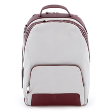 Lade das Bild in den Galerie-Viewer, Scharlau Rucksack NIELSEN Burgundy - Off-white | Echtes Leder
