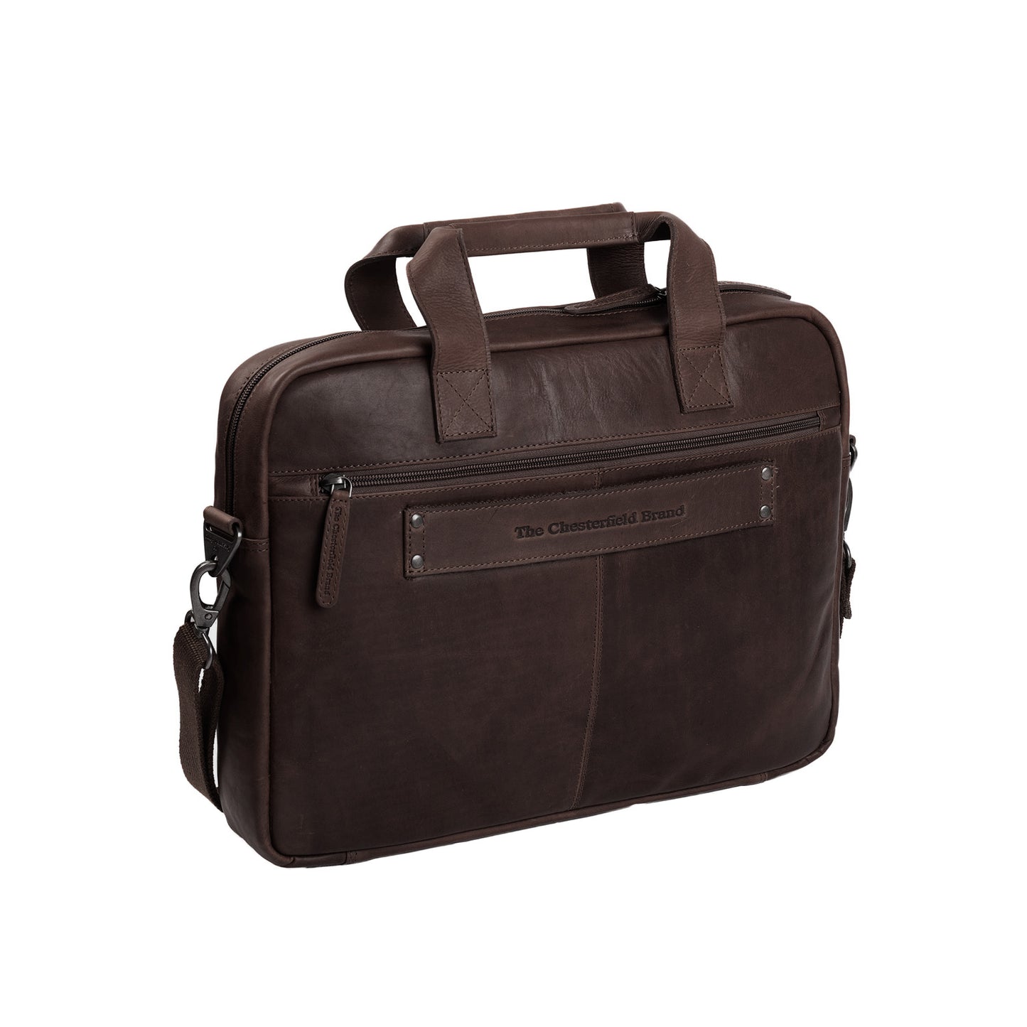 The Chesterfield Brand Laptoptasche CALVI Braun | Echtes Leder