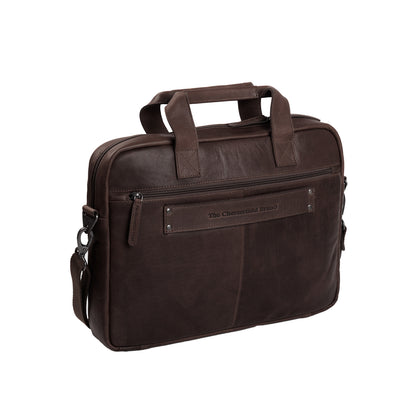 The Chesterfield Brand Laptoptasche CALVI Braun | Echtes Leder
