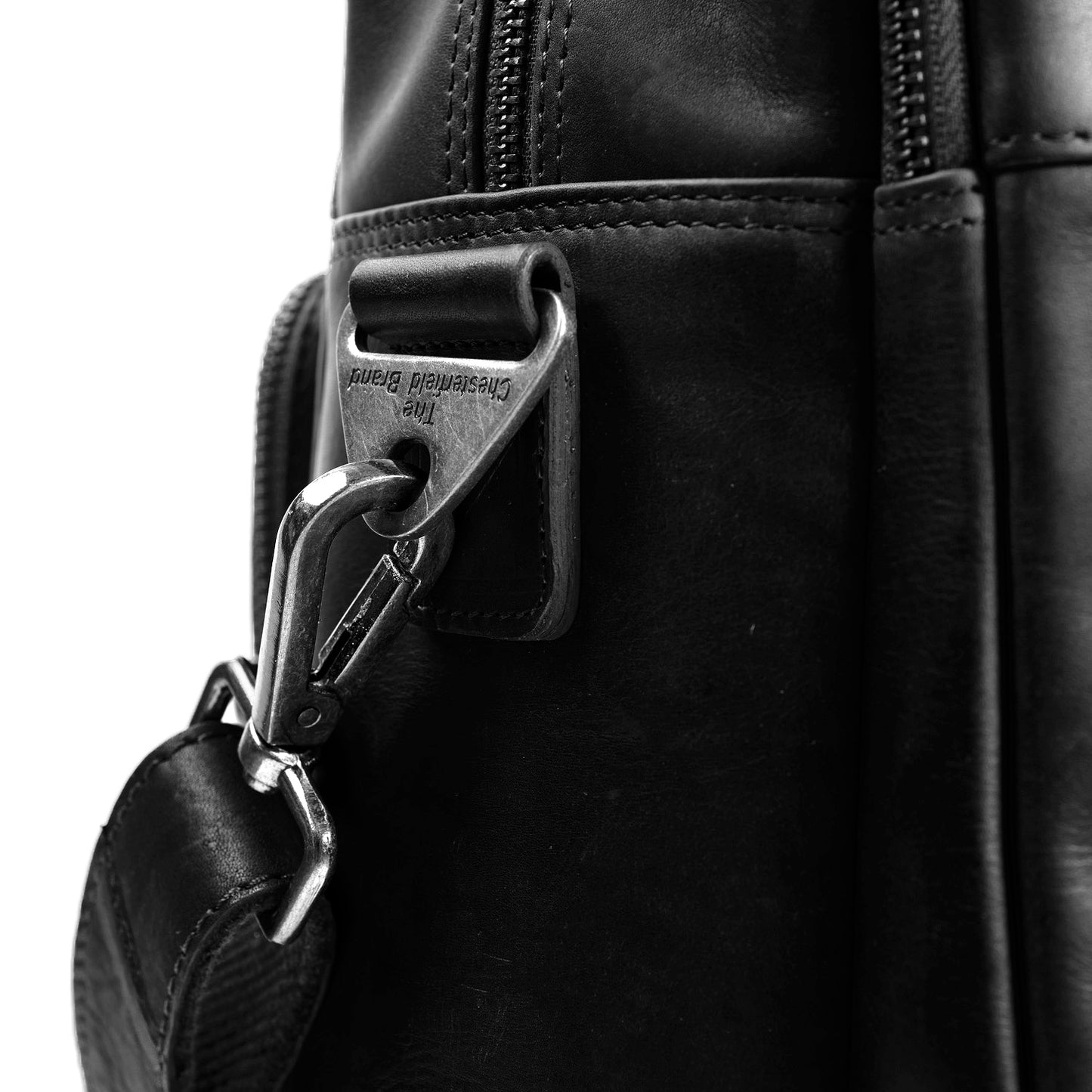 The Chesterfield Brand Laptoptasche MISHA Schwarz | Echtes Leder