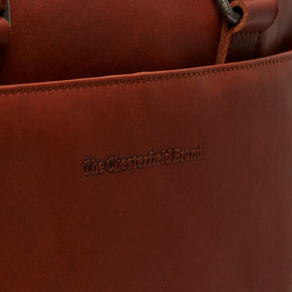The Chesterfield Brand Laptoptasche MANHATTAN Cognac | Echtes Leder