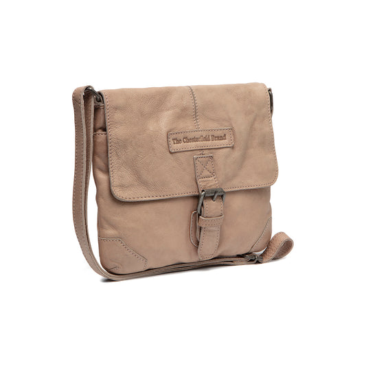 The Chesterfield Brand Umhängetasche CATO Beige | Echtes Leder