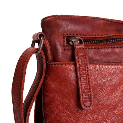 The Chesterfield Brand Umhängetasche CALAIS Rot | Echtes Leder