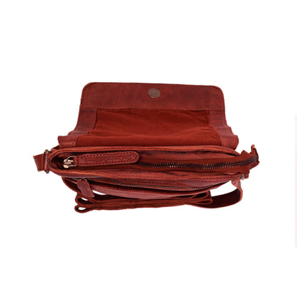 The Chesterfield Brand Umhängetasche CALAIS Rot | Echtes Leder
