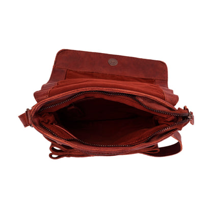 The Chesterfield Brand Umhängetasche CALAIS Rot | Echtes Leder