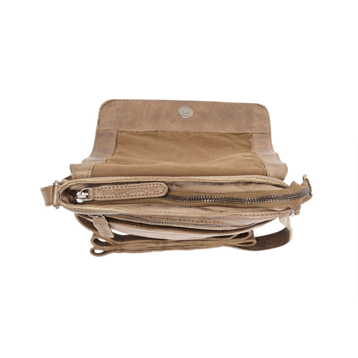 The Chesterfield Brand Umhängetasche CALAIS Beige | Echtes Leder