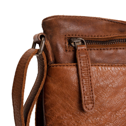 The Chesterfield Brand Umhängetasche CALAIS Cognac | Echtes Leder