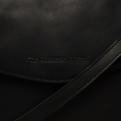 The Chesterfield Brand Umhängetasche MANTA Schwarz | Echtes Leder