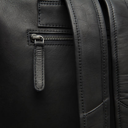 The Chesterfield Brand Rucksack MANCHESTER Schwarz | Echtes Leder