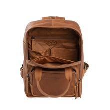 Lade das Bild in den Galerie-Viewer, The Chesterfield Brand Rucksack BELLARY Cognac | Echtes Leder
