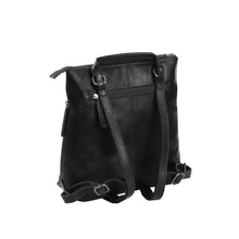 Lade das Bild in den Galerie-Viewer, The Chesterfield Brand Rucksack ELISE Schwarz | Echtes Leder
